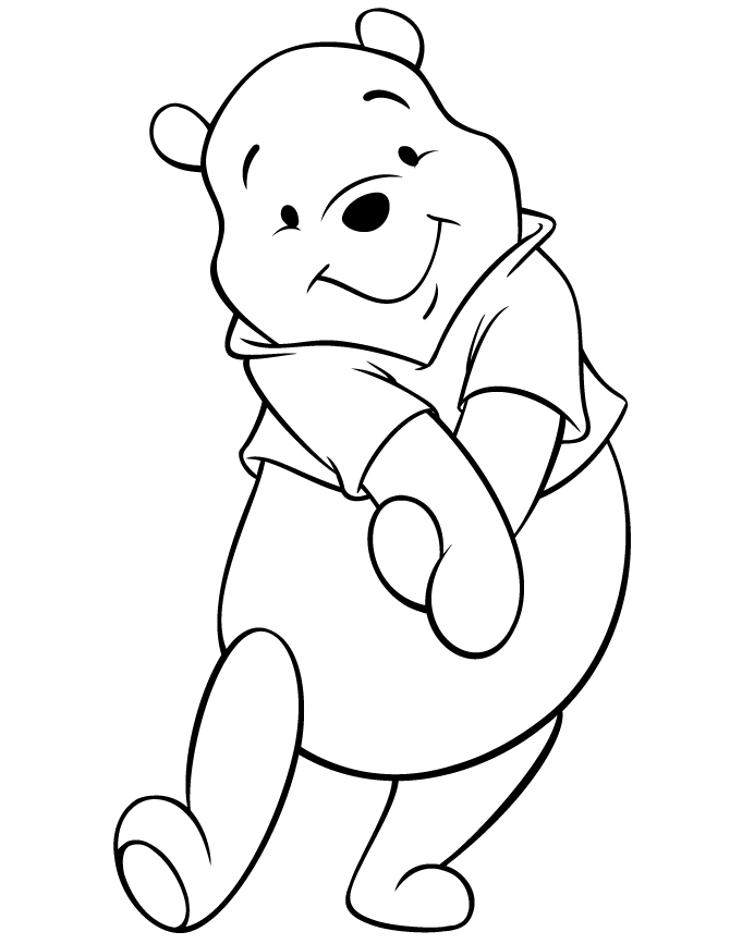 670x867 Coloring Pages Nice Drawings Of Pooh Bear Winnie Step 4 Coloring