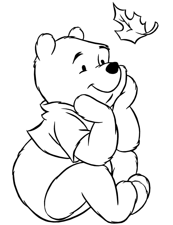 670x867 Coloring Pages Stunning Drawings Of Pooh Bear Disney Staring