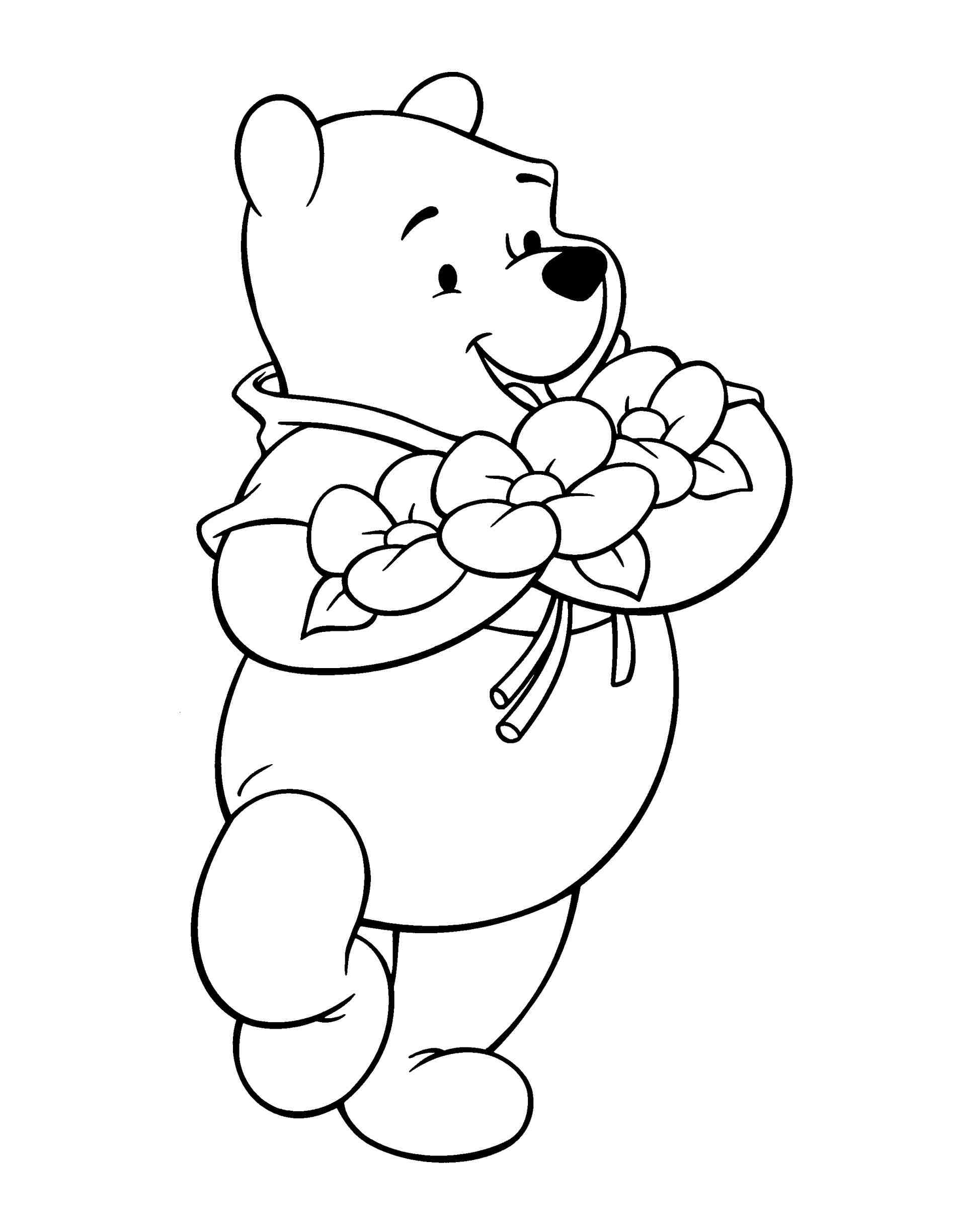 1896x2449 Disney Coloring Cute Winnie The Pooh Drawings Pages Bing Images