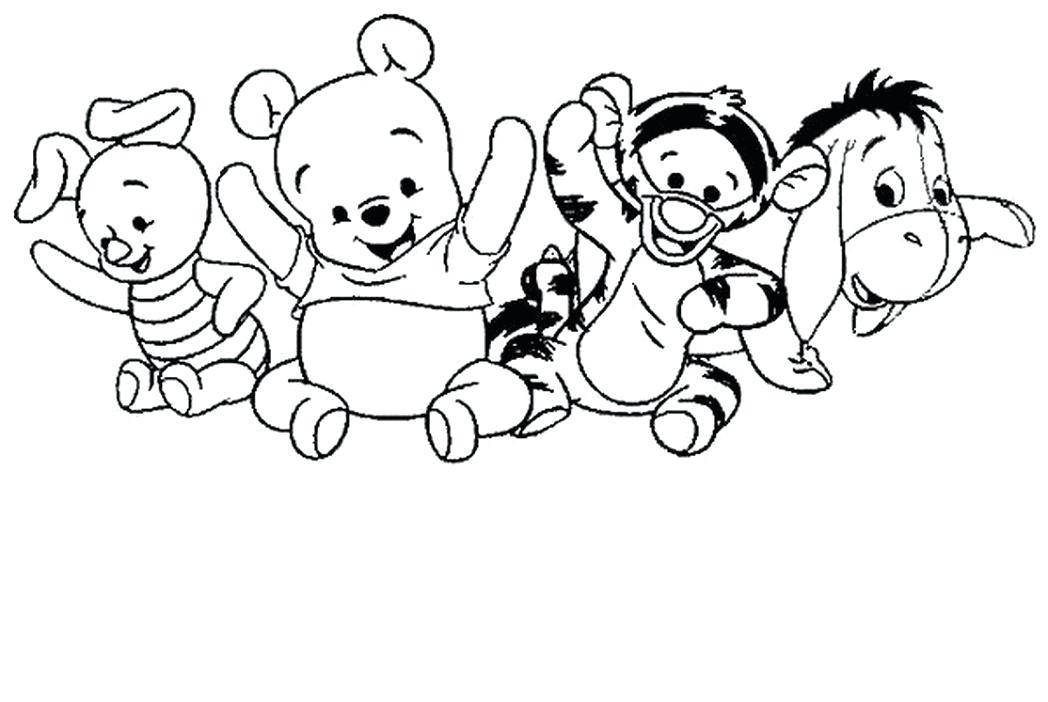 1048x702 Baby Tigger Coloring Pages Cute Tiger Drawing Baby Margaret Tiger