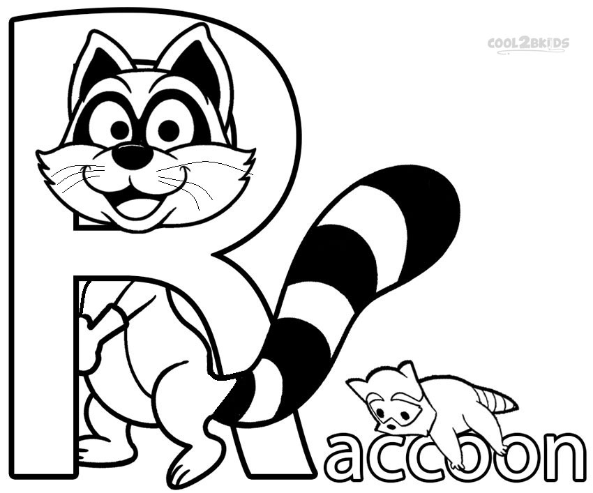 850x707 Printable Raccoon Coloring Pages For Kids Cool2bkids