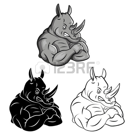 450x450 14,469 Rhino Stock Illustrations, Cliparts And Royalty Free Rhino