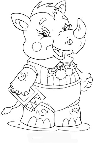 314x480 Baby Rhinoceros
