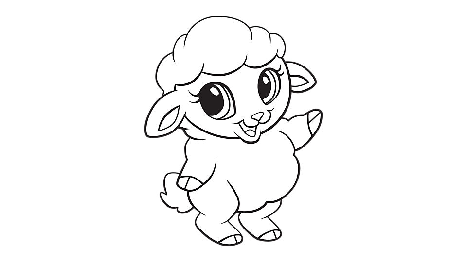 960x540 Drawn Sheep Baby Sheep