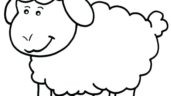 585x329 Baby Sheep Coloring Pages Colouring On Baby Lamb Clip Art Free