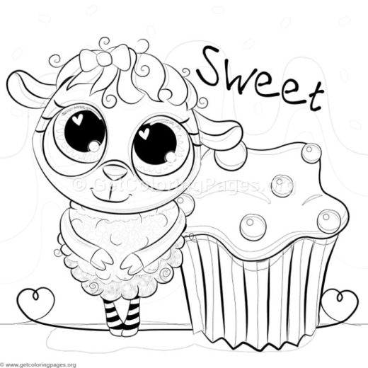 520x520 Baby Lamb Coloring Pages