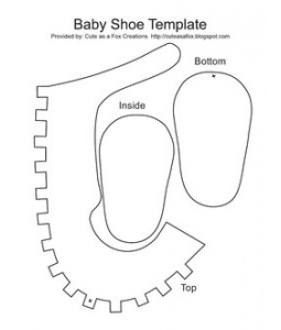 255x300 Paper Baby Shoe Pattern For A Favour Baby Shoes Pattern