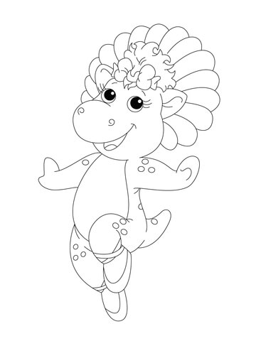 360x480 Baby Pop In Her Ballet Shoes Coloring Page Free Printable