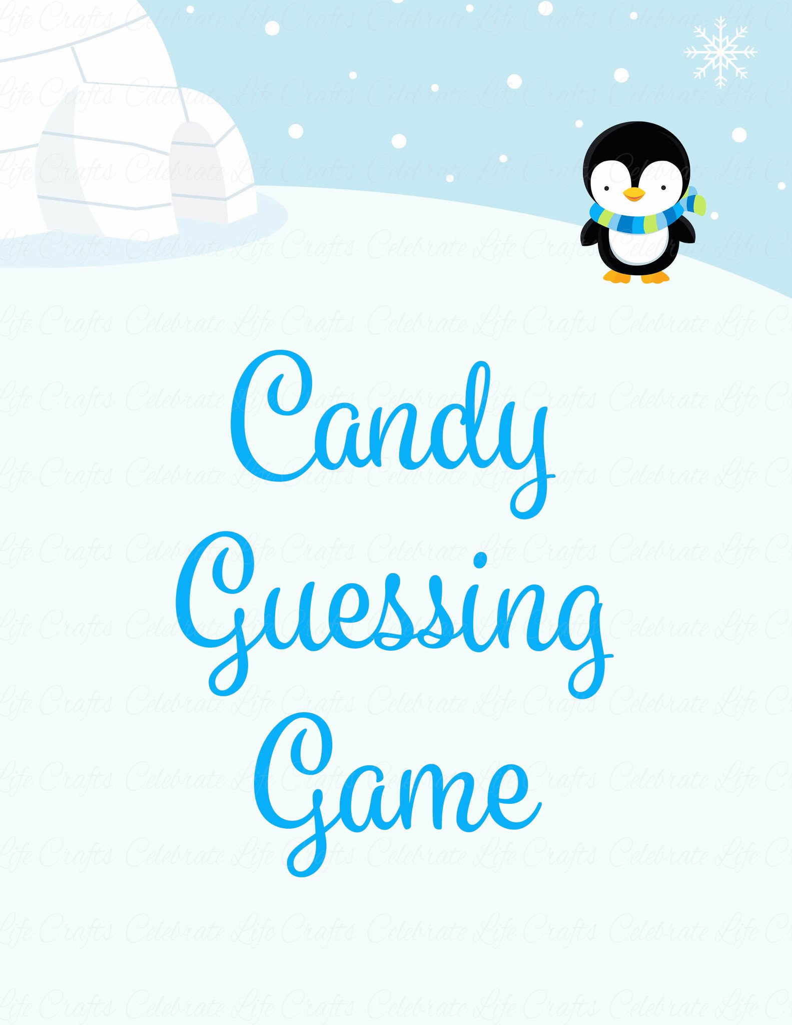 1583x2048 Candy Guess Baby Shower Game