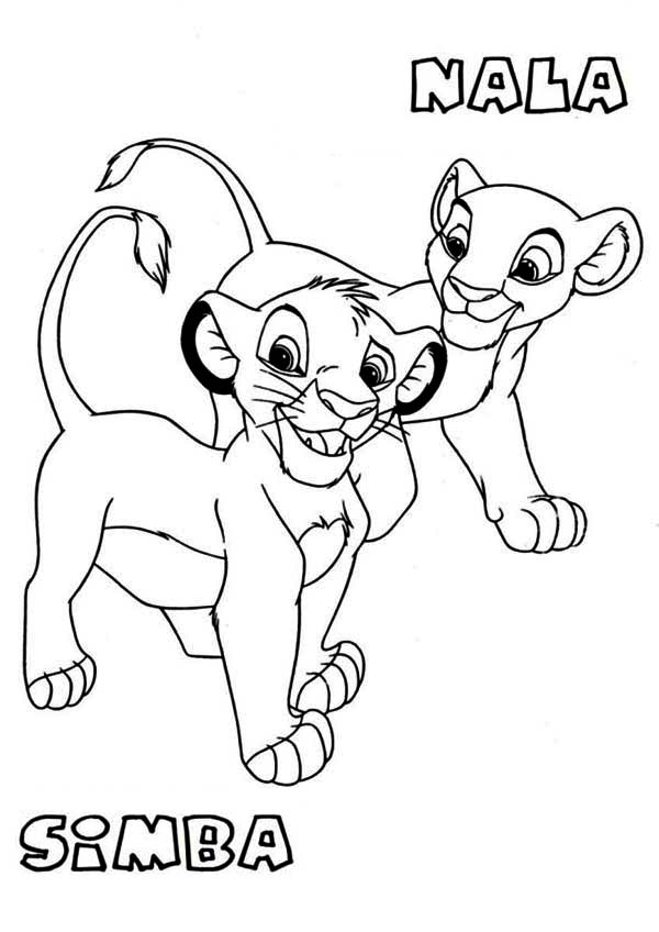 600x848 Simba And Nala Coloring Pages