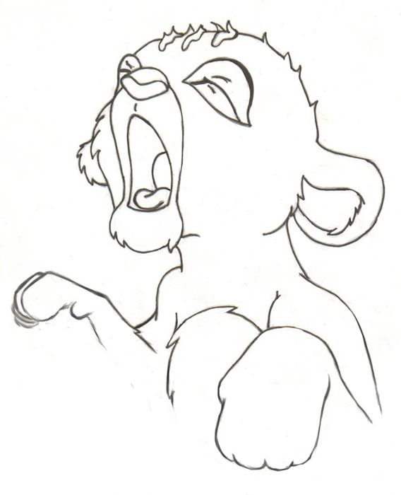 568x700 Sleepy Baby Simba By Kuronezumi 666