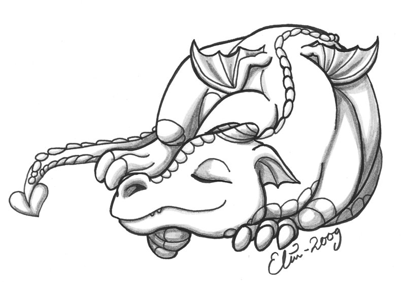 800x569 Sleeping Baby Dragon By Silverspegel
