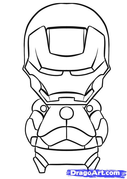 495x697 How To Draw Chibi Iron Man Step 7 Qwqqwq Chibi