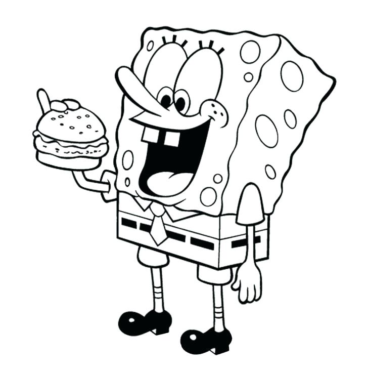 728x739 Spongebob Coloring Sheets Baby Coloring Pages Spongebob Coloring
