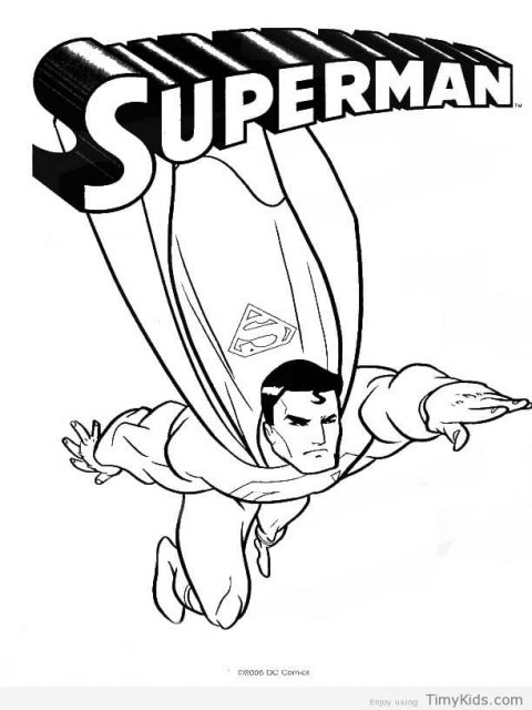 480x640 Superman Coloring Pages Printable Timykids