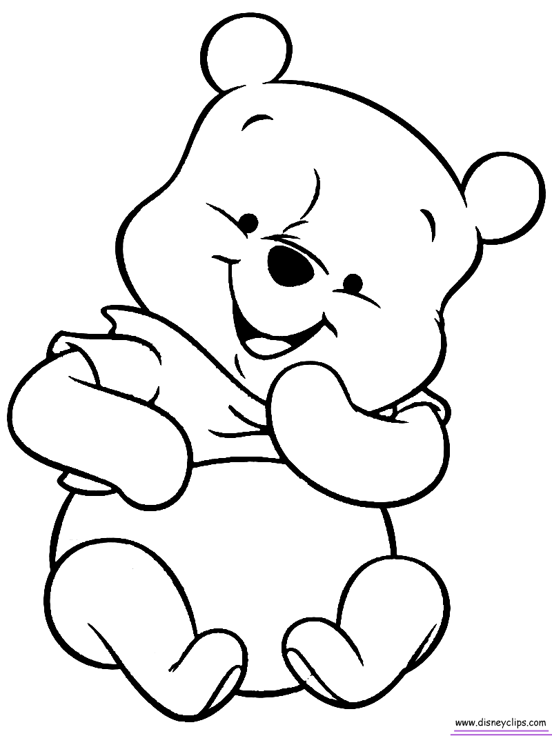 800x1067 Baby Pooh Bear Coloring Pages