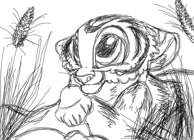 640x460 Baby Tiger 1 By Azzycartoons) (Cartoons Drawing)