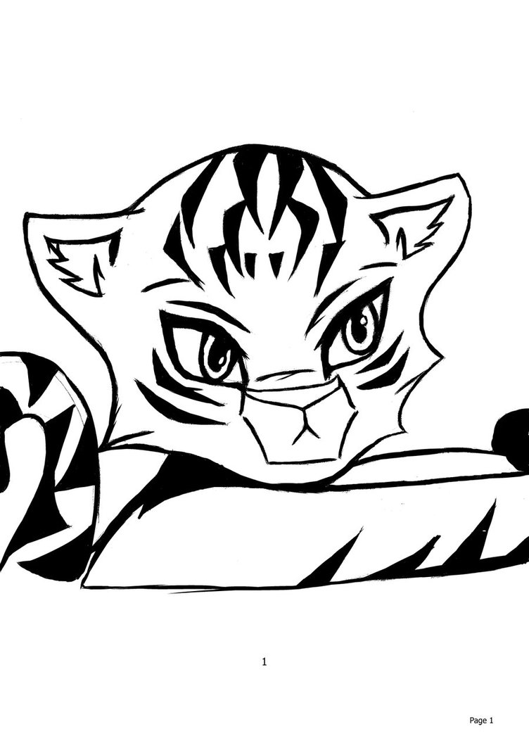 752x1063 Baby Tiger By Miraclejoii