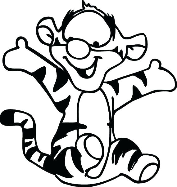 Baby Tigger Drawing at GetDrawings | Free download