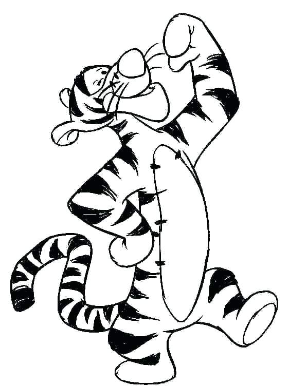 562x754 Tigger Coloring Pages The Pooh And Baby Tiger Coloring Pictures