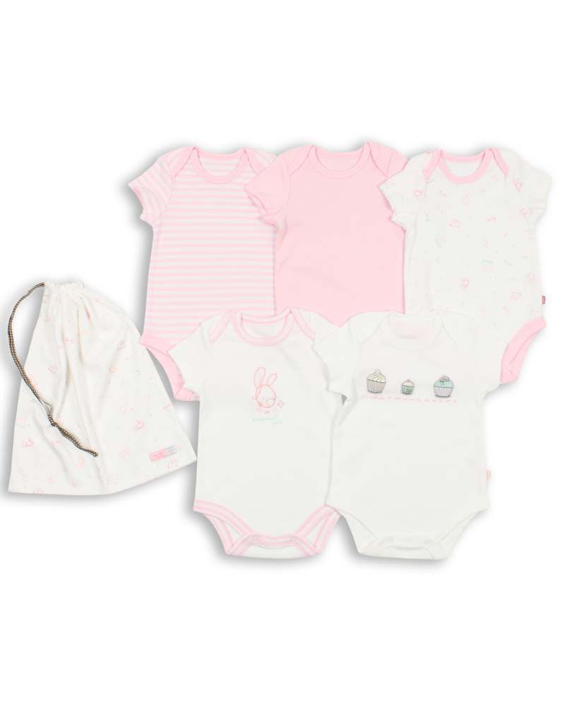 800x1000 Baby Girls Pastel Bodysuits Vests