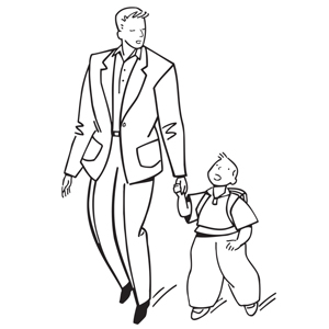 300x300 Father And Son Coloring Pages