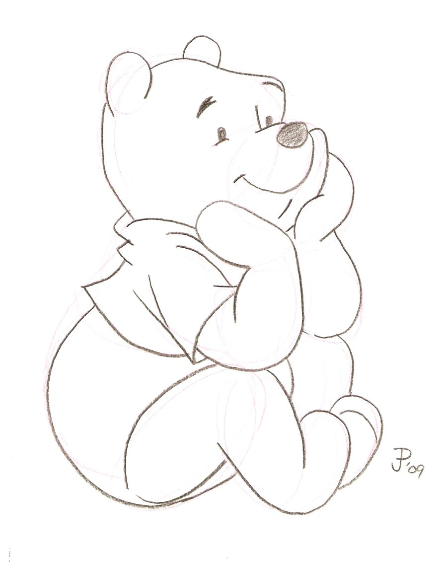 900x1132 Baby Winnie The Pooh Bear Sketches