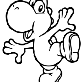 268x268 Coloring Pages For Yoshi Kids Drawing And Coloring Pages