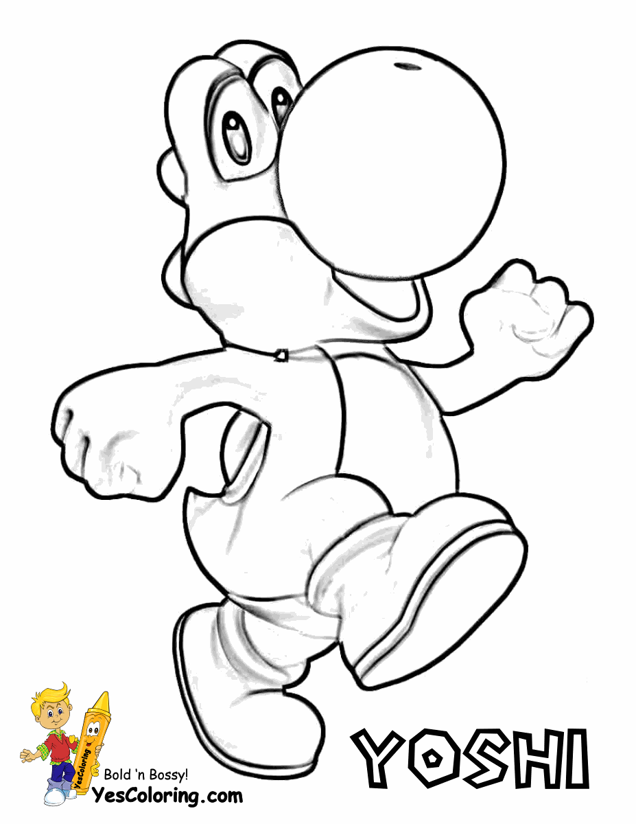 927x1200 Mario And Yoshi Coloring Pages To Print