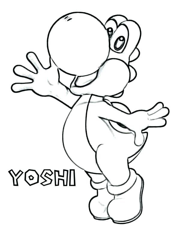 600x776 Yoshi Coloring Pages To Print Coloring Pages To Print Super