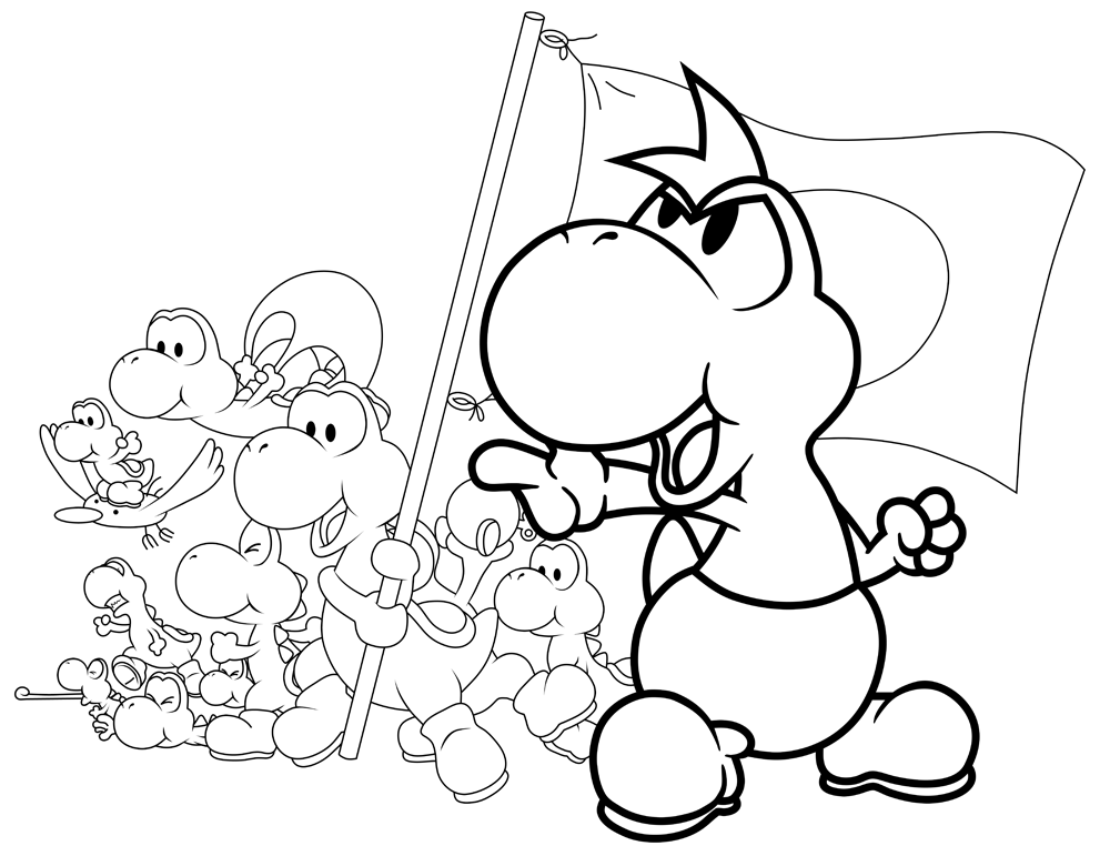 1000x771 Yoshi Stampede By Teh Yoshi