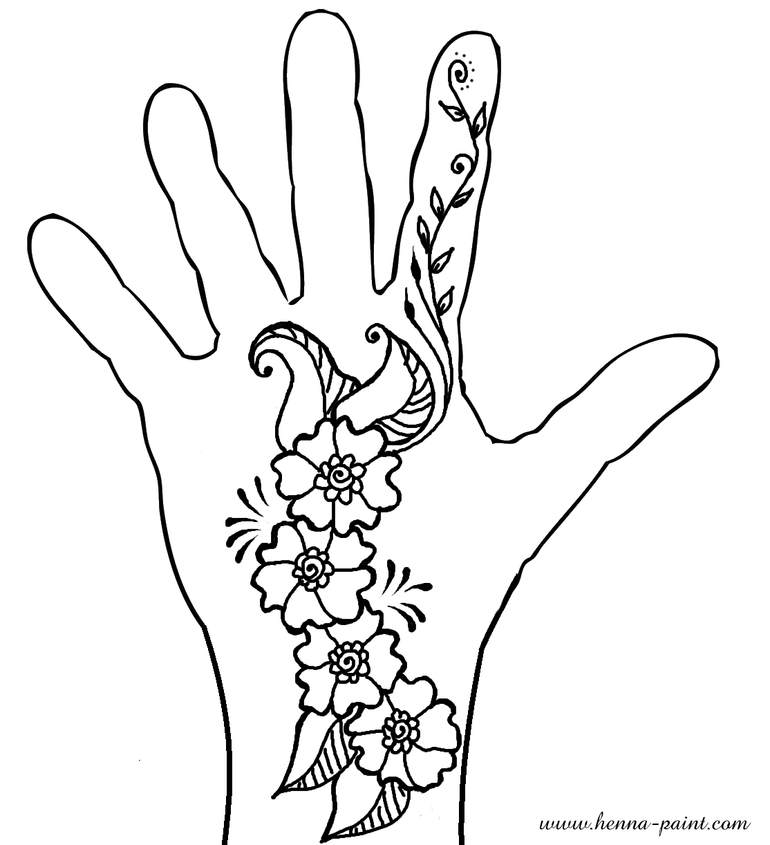 1114x1222 Henna Art Drawing Hand