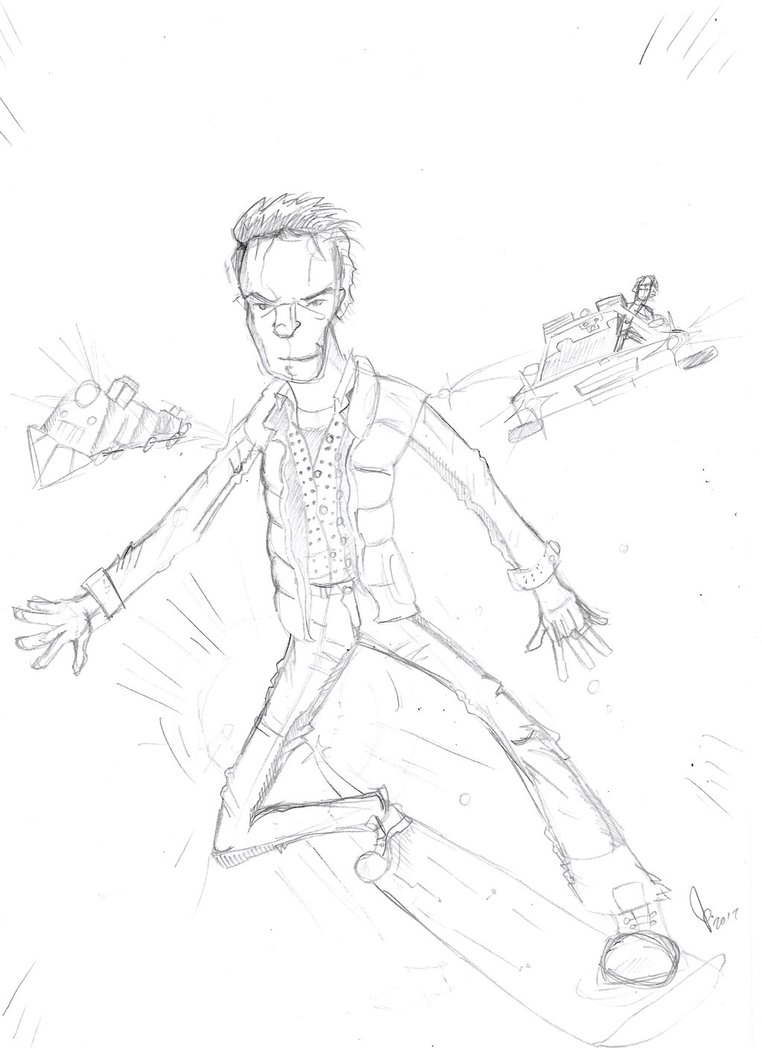 762x1048 Back To The Future 2 Pencil Sketch By Calebperkins