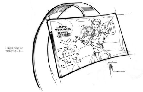 474x305 Concept Drawings By Edward Eyth For Back To Future 2, Like