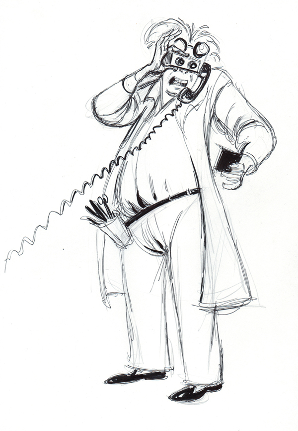 600x866 Doc Brown From Back To Futureme, Photo And Artwork