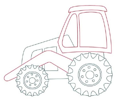 400x342 Cartoon Pictures How To Draw Backhoes In 11 Steps