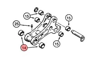 300x188 D127167 Coupler Bushing For Case Backhoe 580k 580sk 580l 580sl