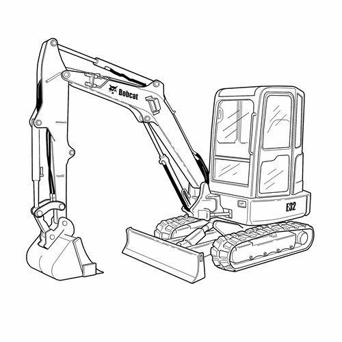 500x500 Mini Excavator Crawler For Construction Diesel