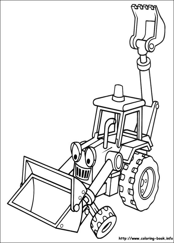 567x794 The Builder Coloring Picture