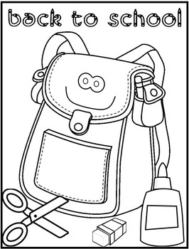 266x350 Back To School Backpack Coloring Pages, Clip Art, Etc