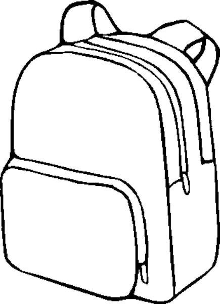 435x600 Backpack Clipart 5 Planning And Printables