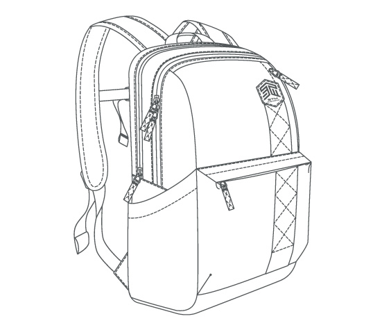 Backpacks Drawing