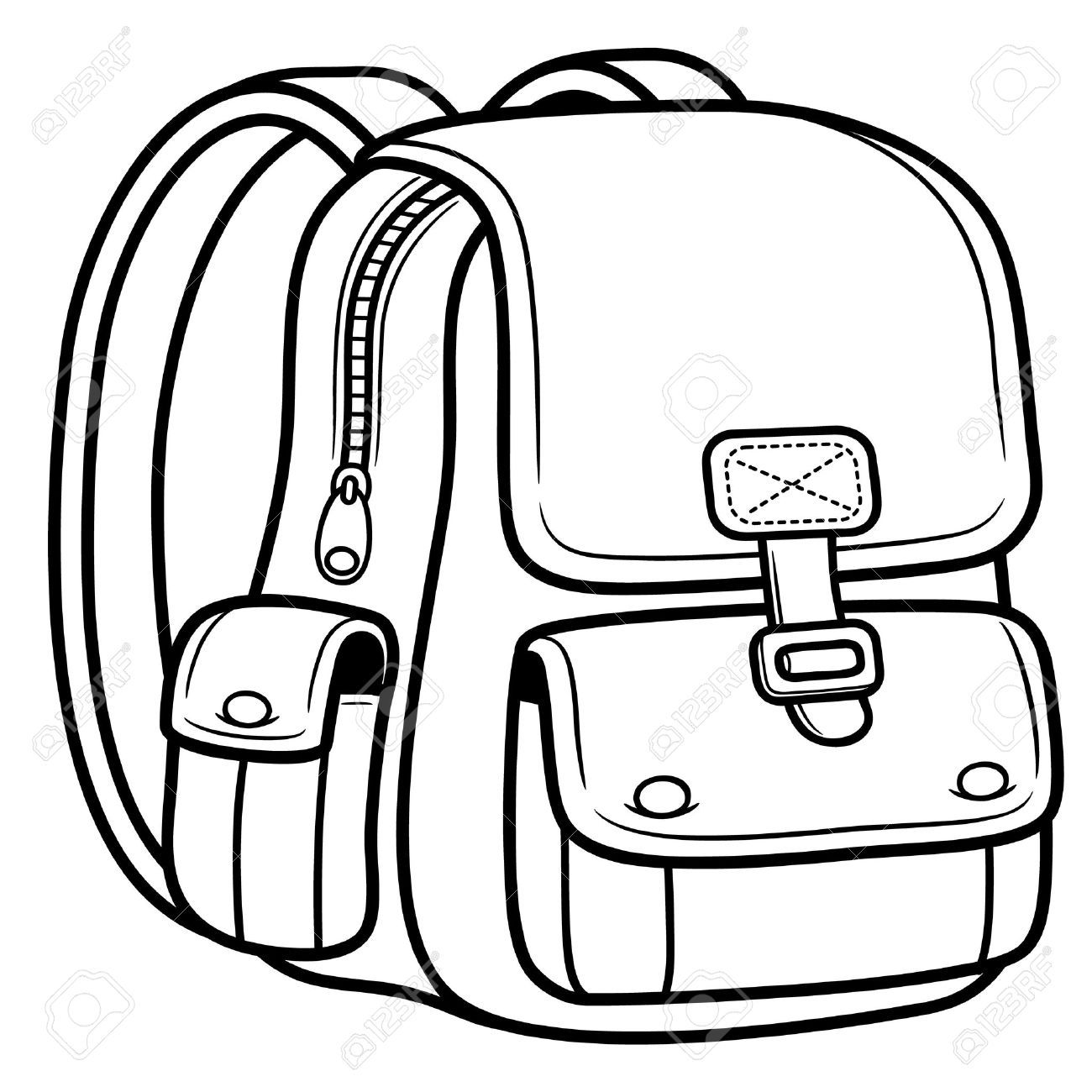 1300x1300 19717263 Vector Illustration Of School Bag Back To School