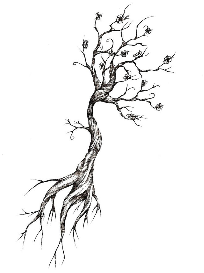 660x882 Tree Drawing 10 Tree Drawing Tattoo