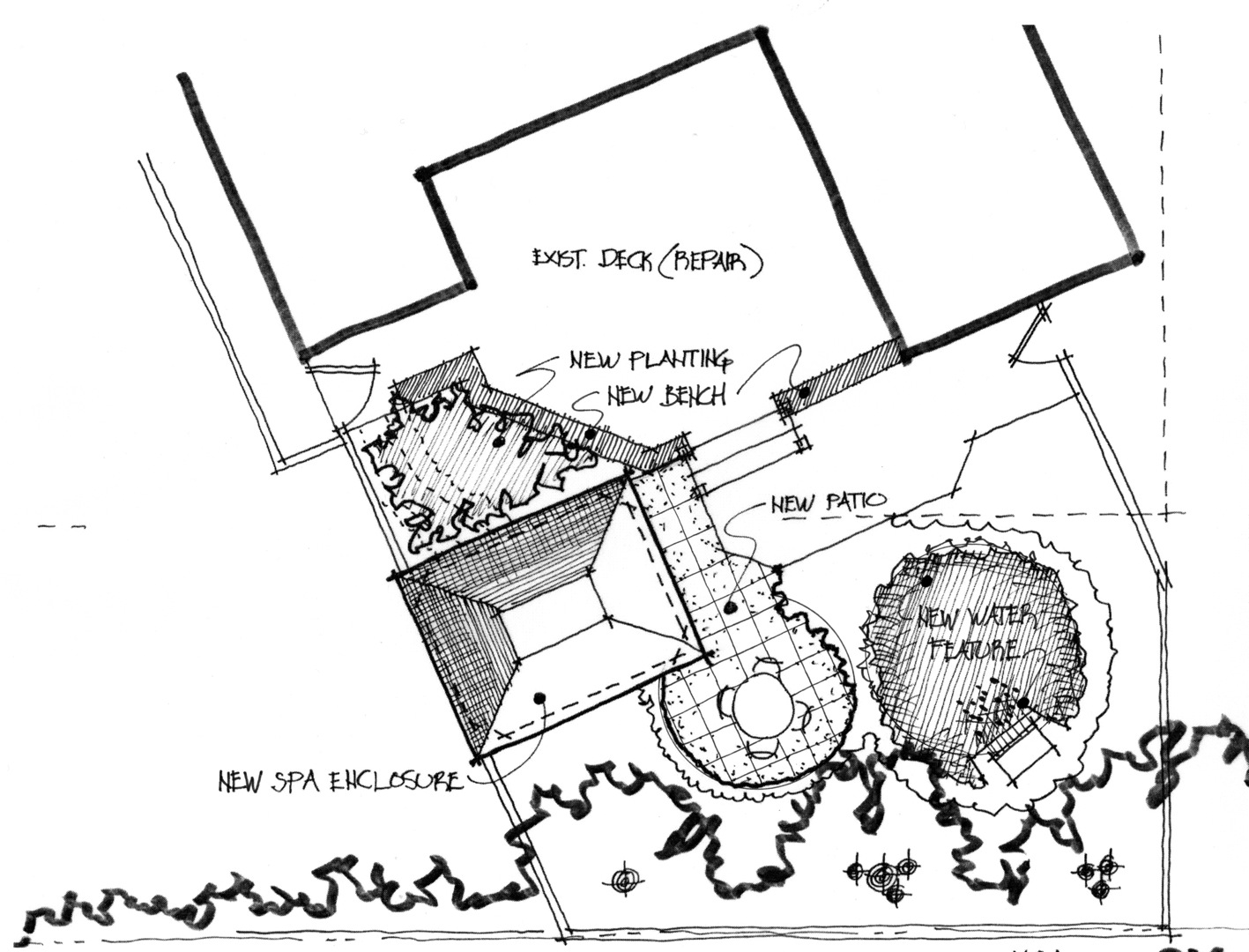 1417x1080 Backyard Concept Sketch