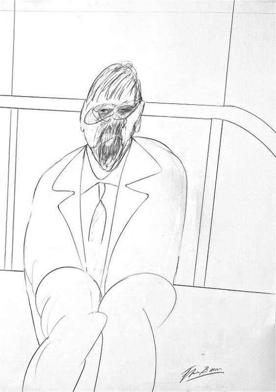 563x800 Francis Bacon, Pencil On Paper Arte Y Demas