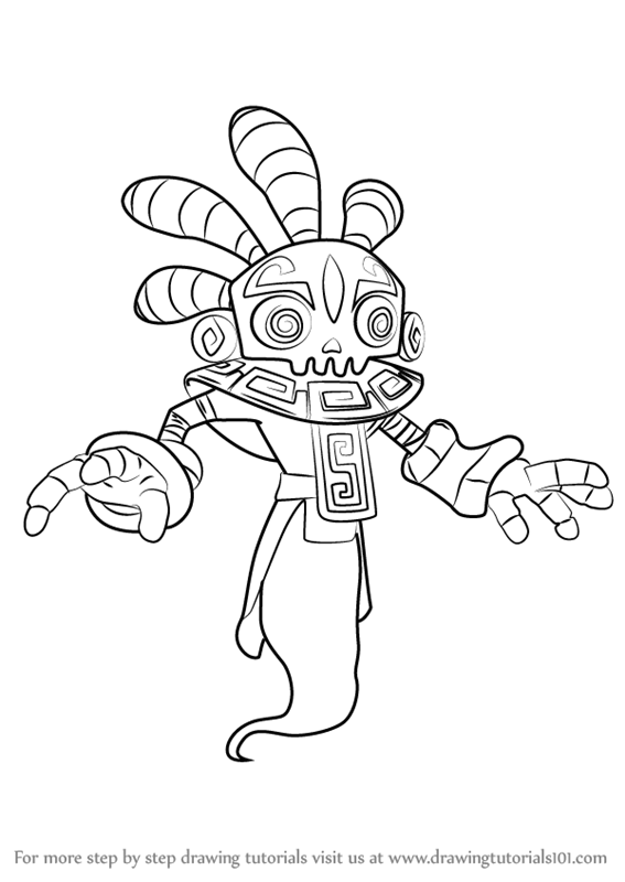 567x800 Learn How To Draw Bad Juju From Skylanders (Skylanders) Step By