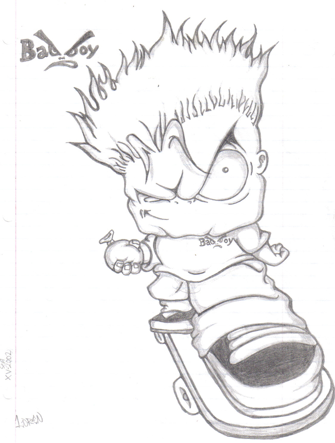653x864 Bad Boy Sketch By Thelastbrother