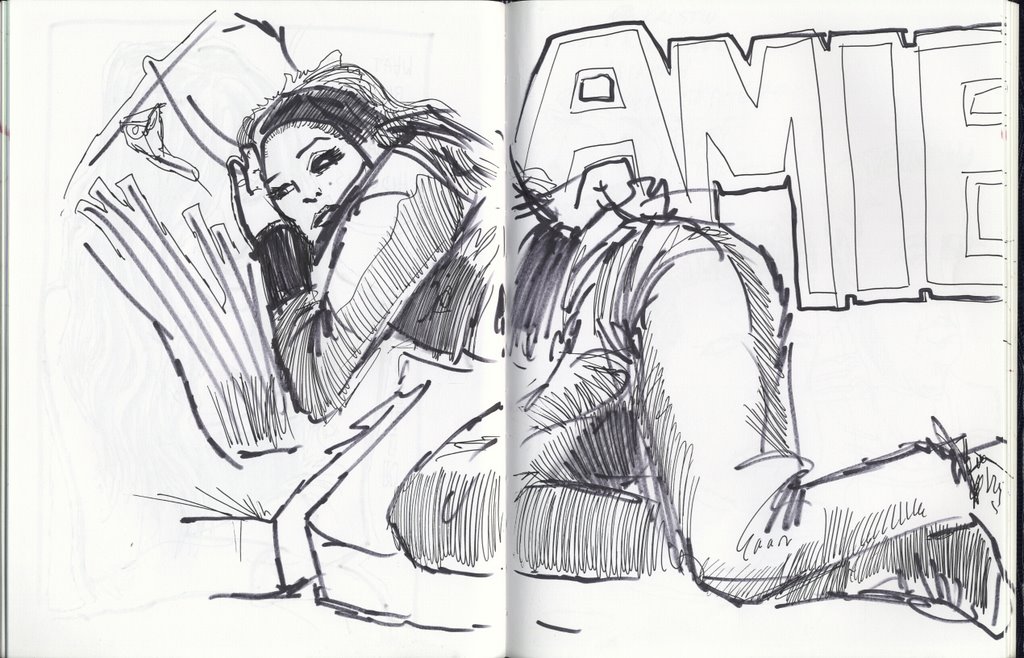 1024x658 Dinner And Drinks Lead To Spontaneous Drawings