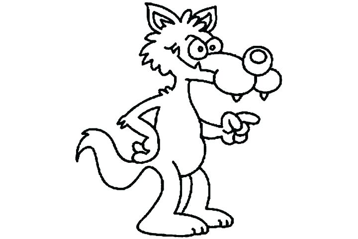 720x480 Big Bad Wolf Coloring Page Synthesis.site